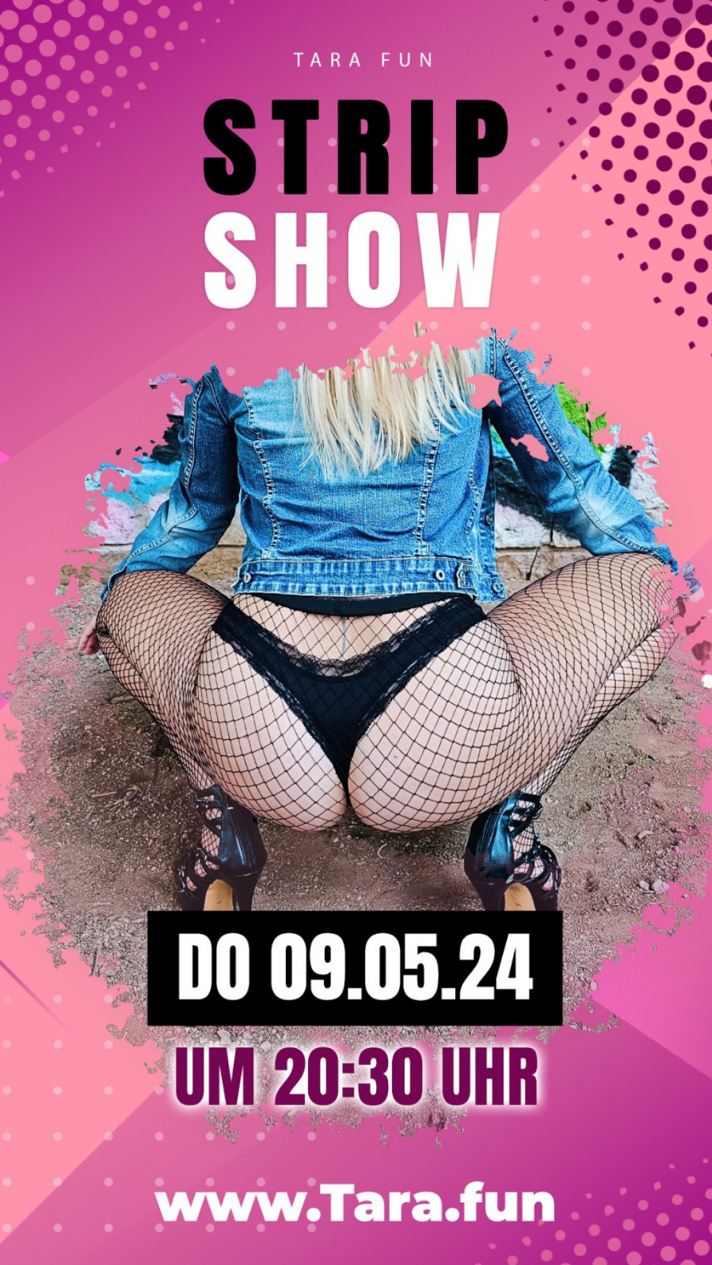 Sei dabei bei meiner Stripshow am 09.05.24 um 20:30 Uhr!