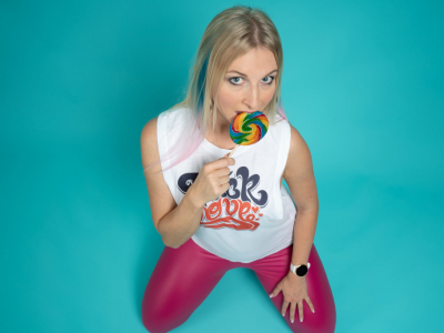 Süßes Lollipop Fotoshooting